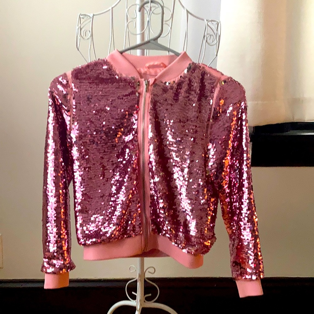 H&M Pink Flip Sequin Jacket